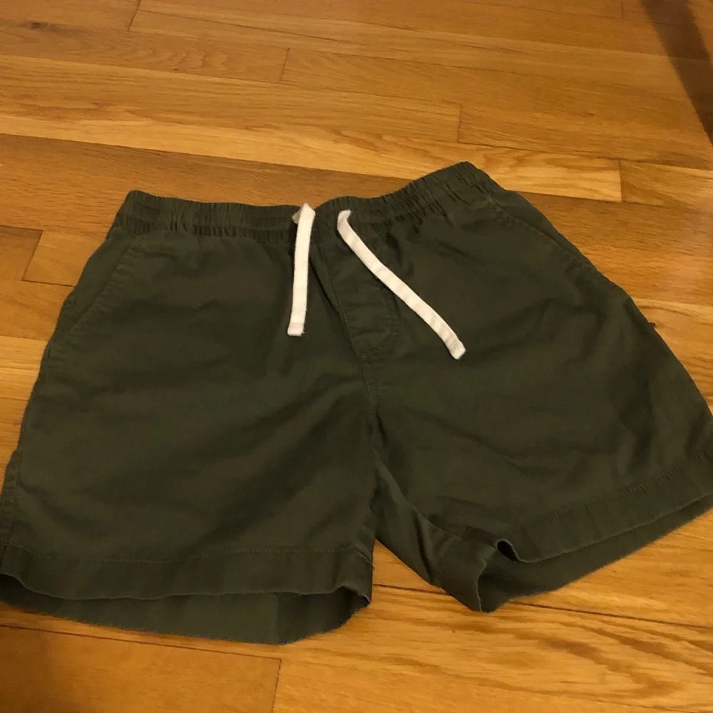J. Crew Olive Green Drawstring khaki Shorts with White Cord size xs